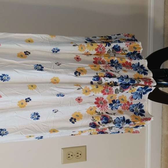 Keep Kool Paris Floral Print and Denim Maxi Dress, L, NEW w/Tags - Picture 5 of 5